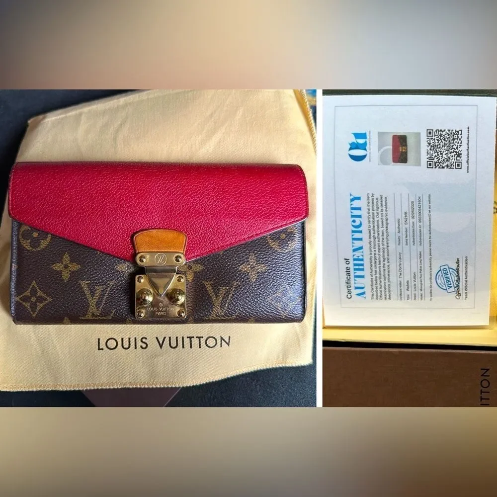 Louis Vuitton Pallas Wallet. Box Dust Bag with COA! FLASH SALE - Picture 1 of 16